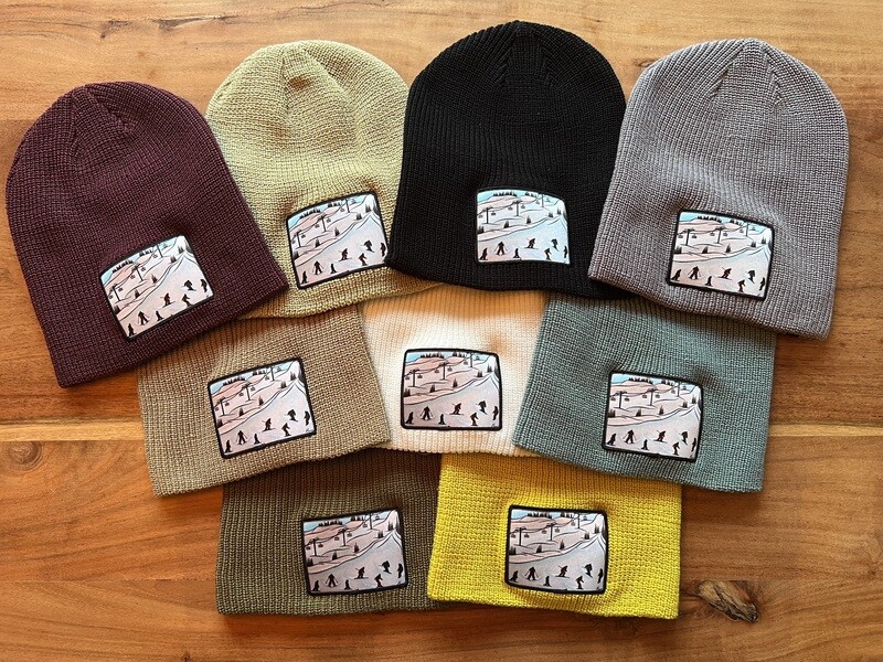 Ski Hill Artwork Patch Toque