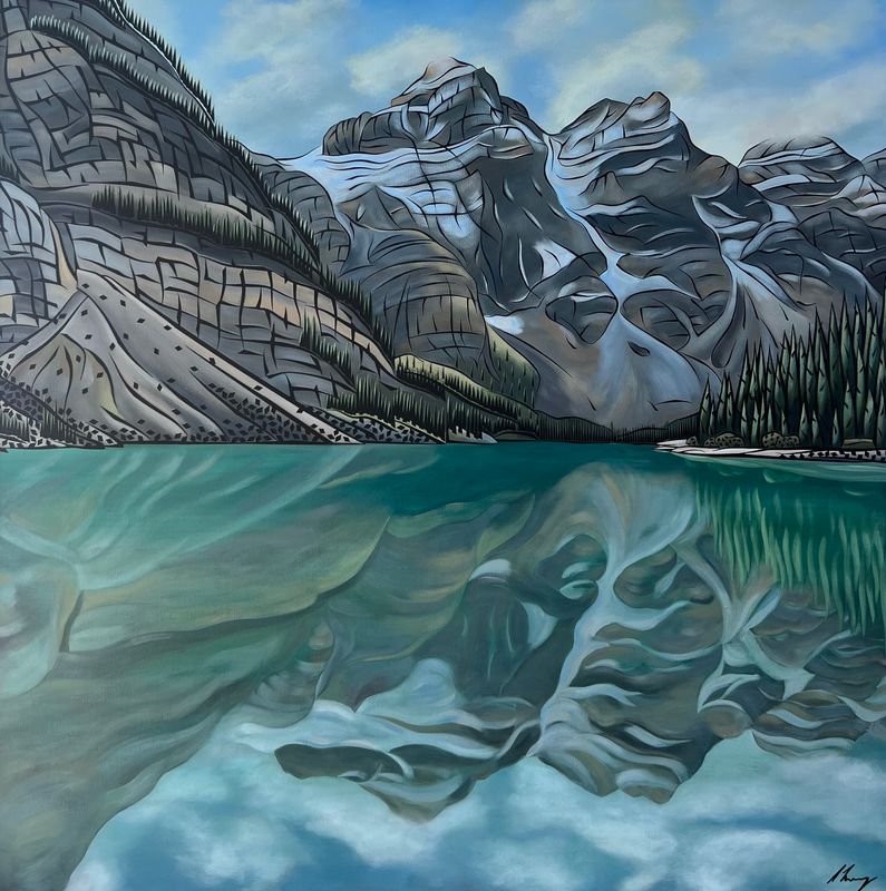 Mirror Mirror On The Wall ~ 48”x48”