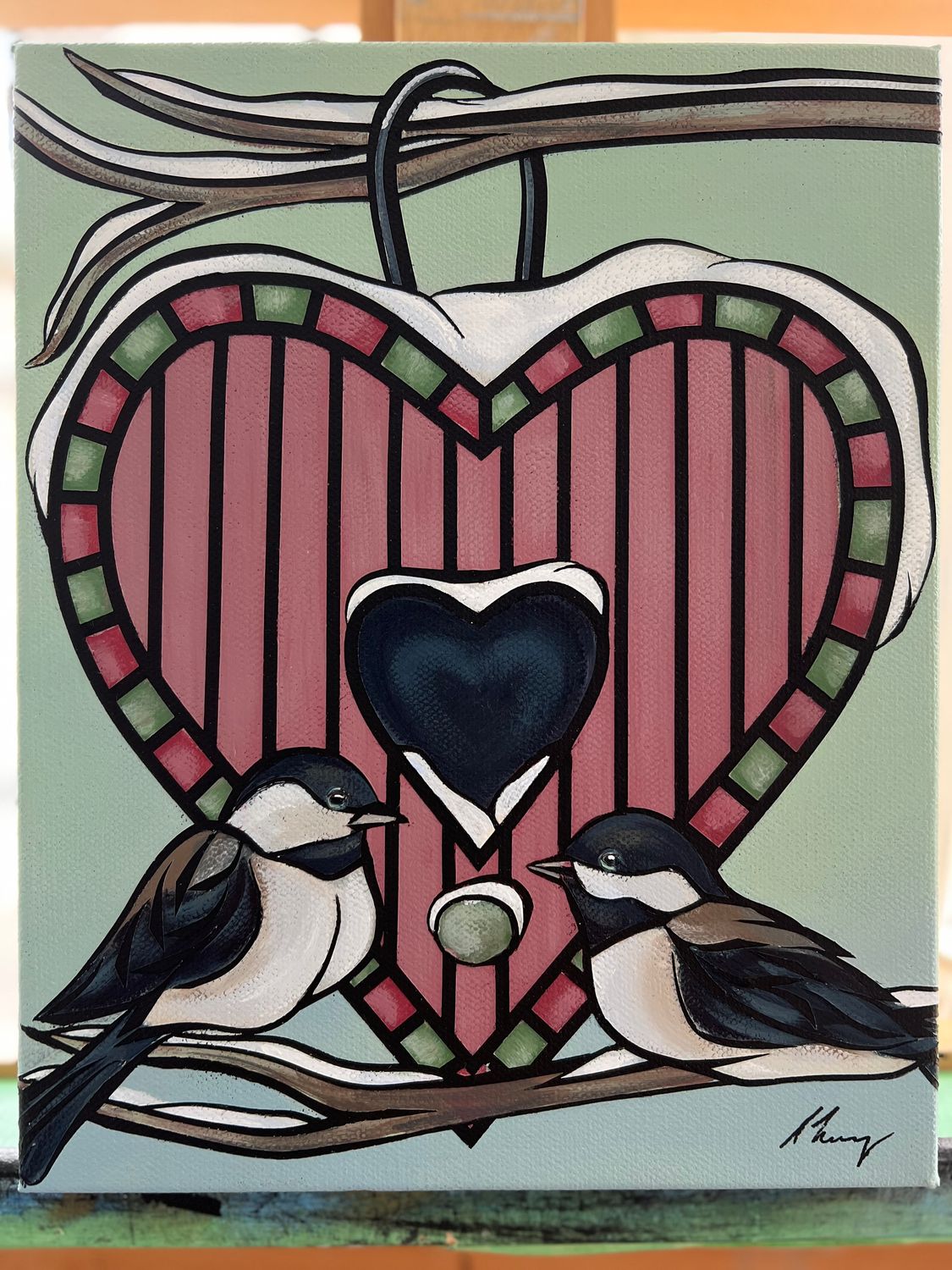 Christmas Painting - “To Me You Are Perfect” ~ 8”x10”