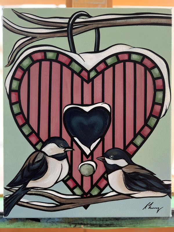 Christmas Painting - “To Me You Are Perfect” ~ 8”x10”