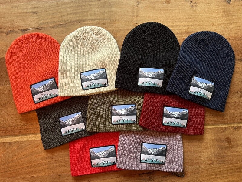 Toque - Lake Louise Hockey Artwork Patch