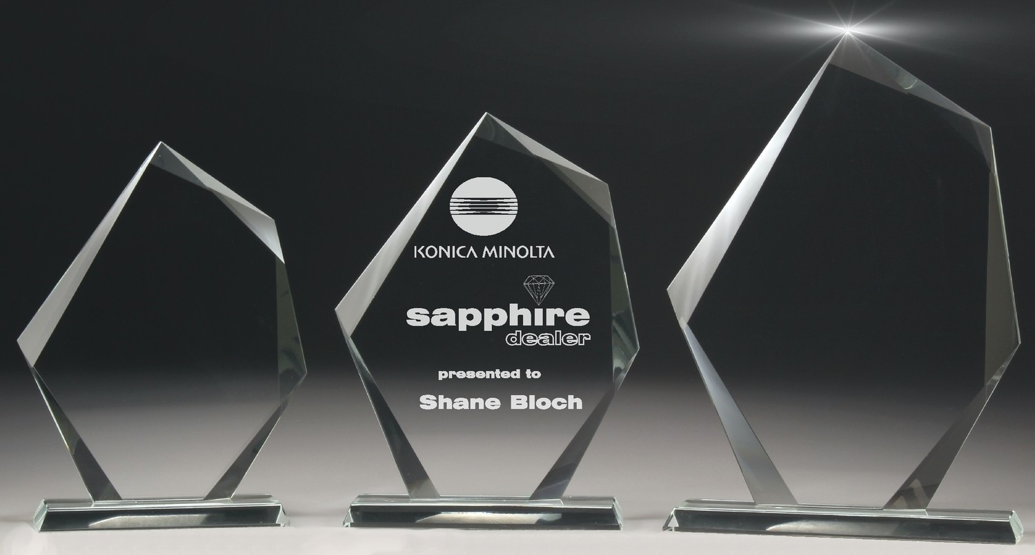 Clarity Peak Glass Trophy – CT594S, CT594M &amp; CT594L