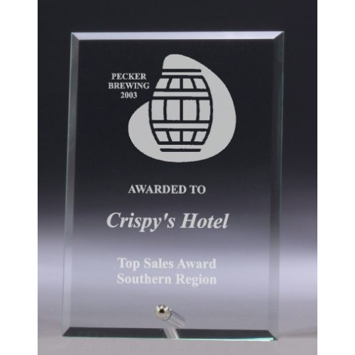 Clear Glass Plaque Award – W611S, W611M, W611L