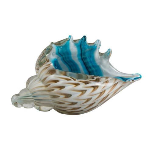 Glass Art Conch Shell by Zibo