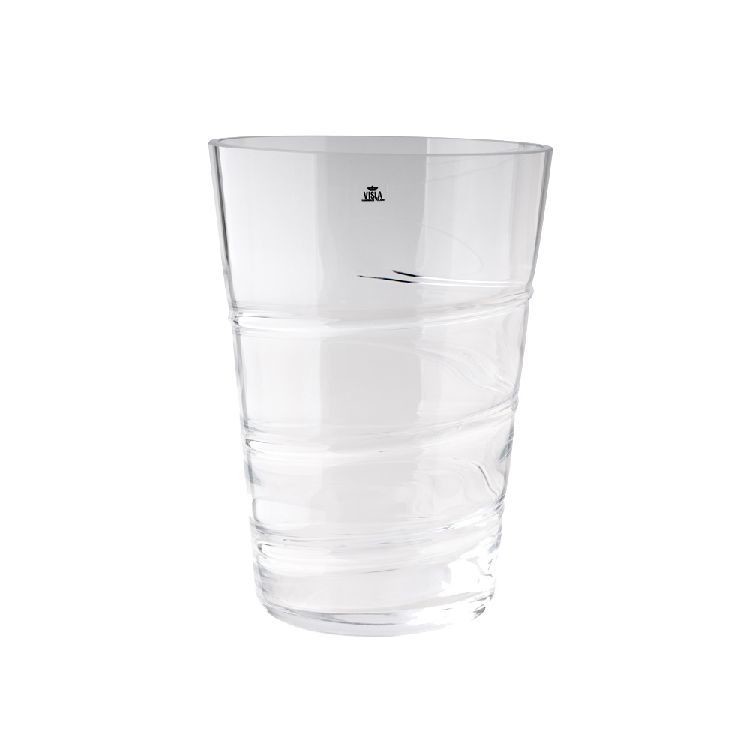 Engraved Glass Vienna Vase by Visla