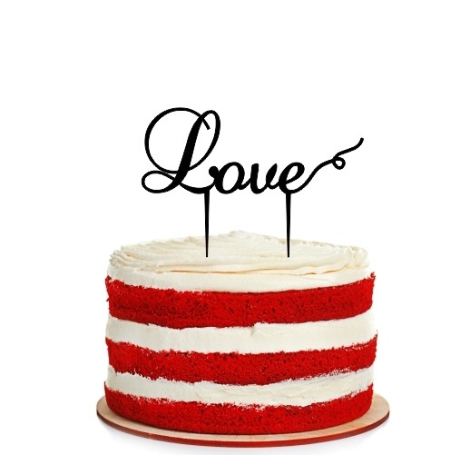 Love Cake Topper Design 2