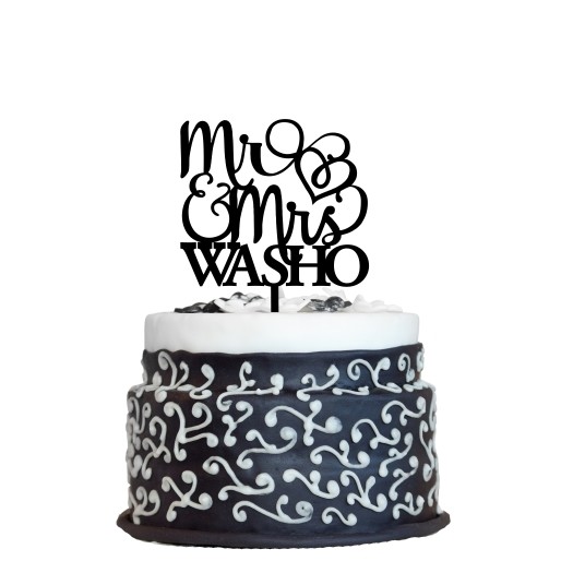Wedding Cake Topper Design 4