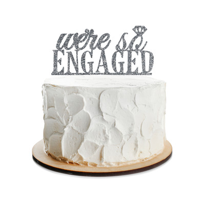 Engagement Cake Topper Design 2