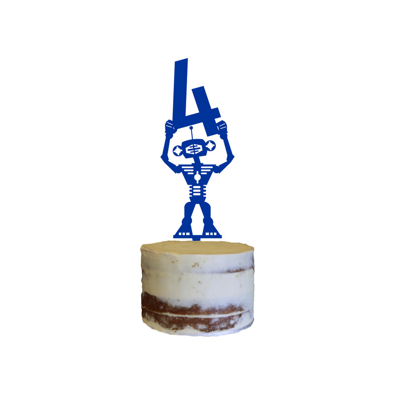Robot Cake Topper