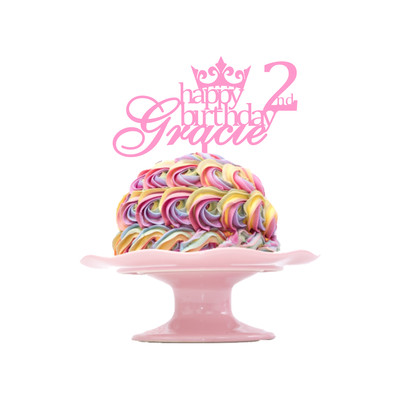 Children's Birthday Cake Topper Design 8 - Princess