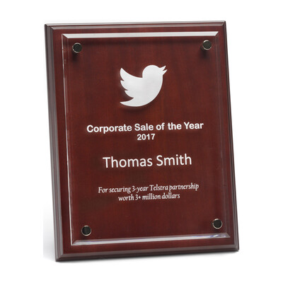 Floating Acrylic and Timber Plaque Award – PAC6, PAC8 & PAC11