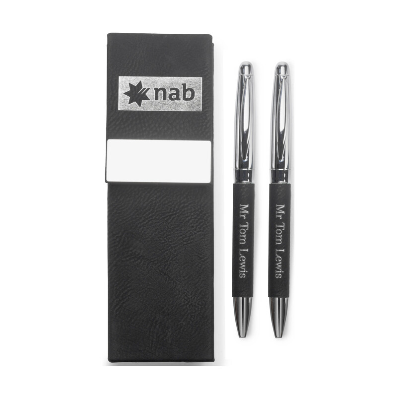 Leatherette Double Pen Set LE427