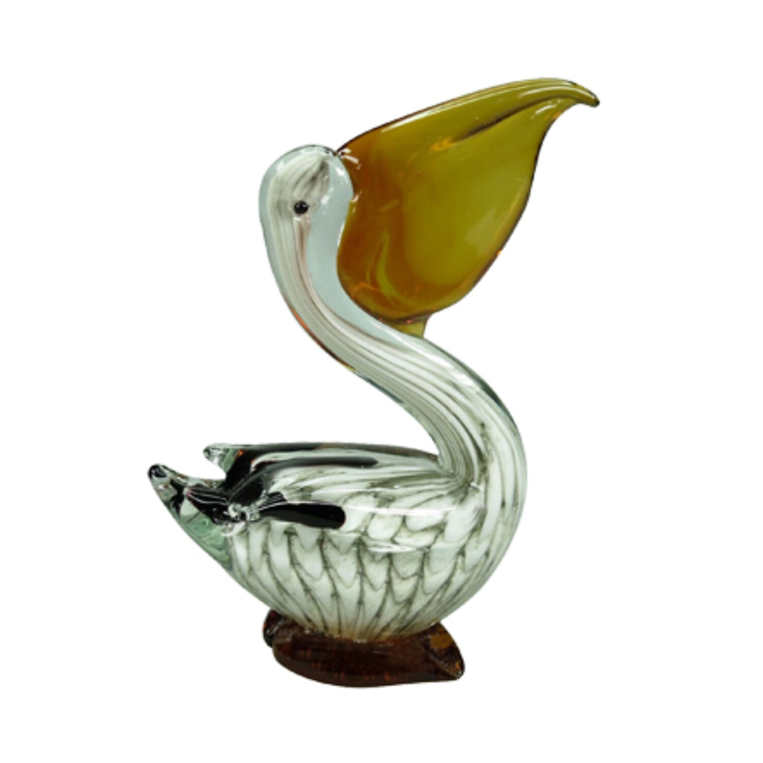 Pelican Art Glass Sculpture