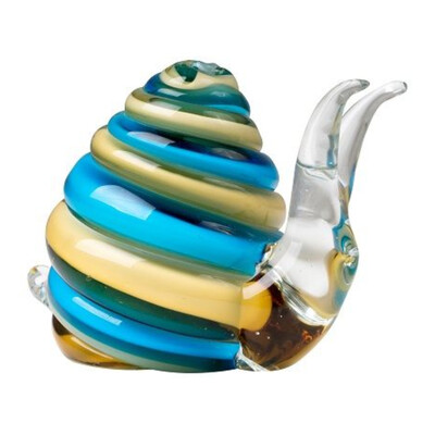 Snail Art Glass Sculpture by Zibo