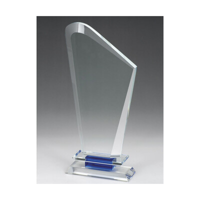 Clear Crystal with Blue Trim - OEO40A, OEO40B, OEO40C