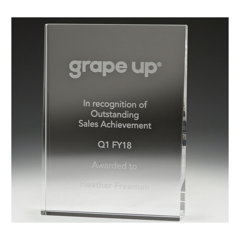 Crystal Wedge Glass Trophy – CC200 A,B,C &amp; D