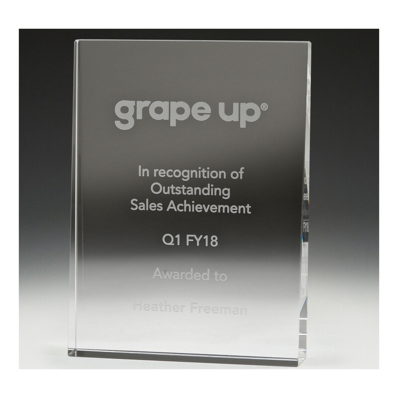 Crystal Wedge Glass Trophy – CC200 A,B,C &amp; D