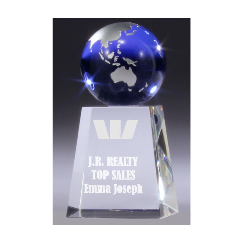 Advance Blue Crystal Globe