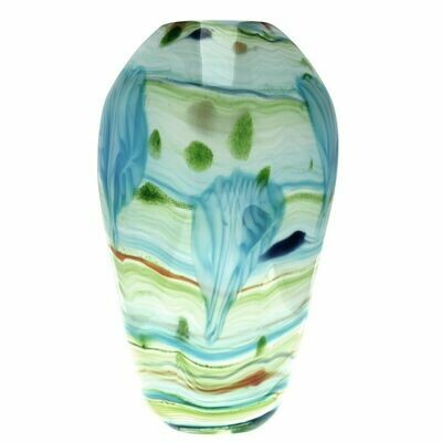 Coloured Glass Fedelta Vase by Zibo