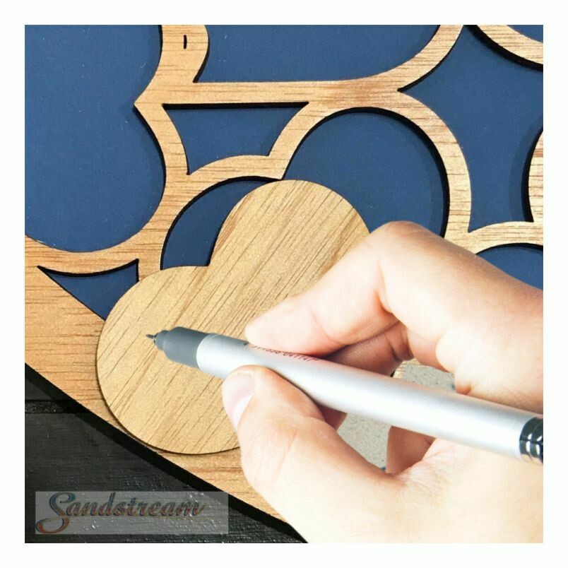 Honeycomb Heart Shaped Guest Book