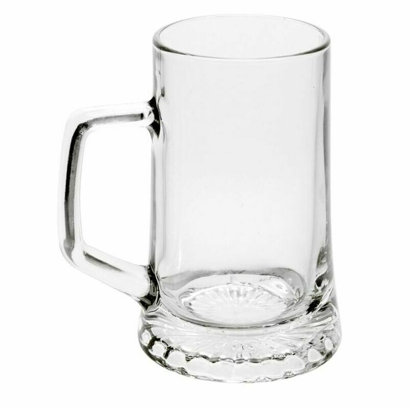 Italian Glass Beer Mug 500ml