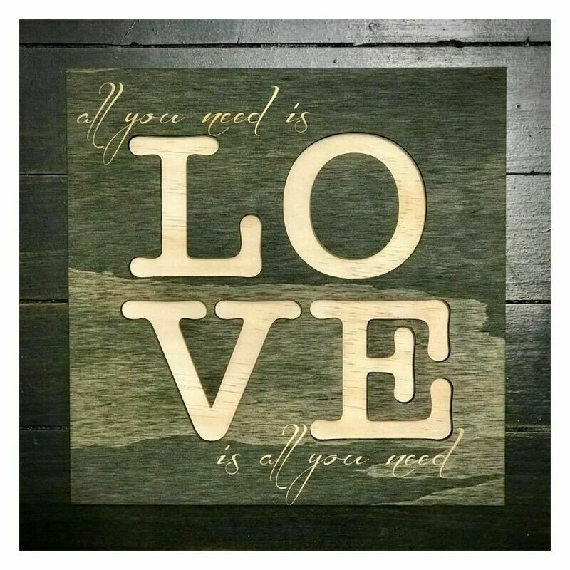 All you need is Love Sign