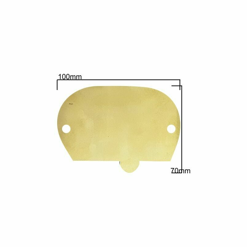 Brass Retro Caravan Plaque