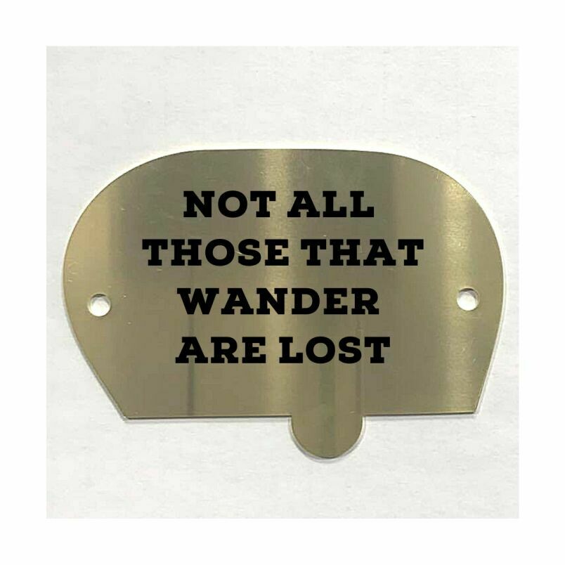 Brass Retro Caravan Plaque