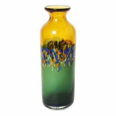 Coloured Glass Vivid Vase by Zibo