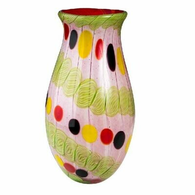 Coloured Glass Jansdotter Vase by Zibo