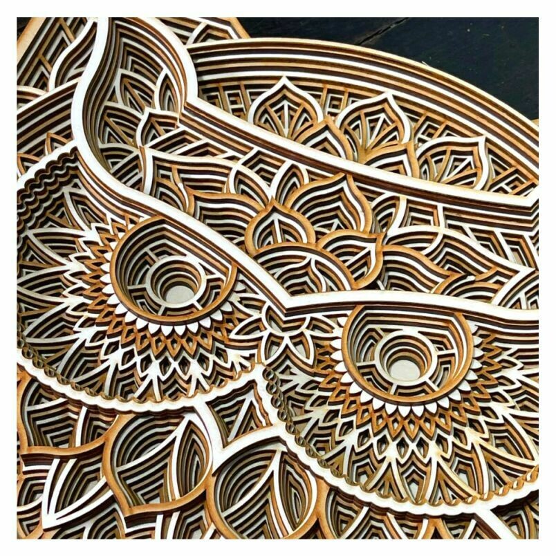 Owl Layered Mandala