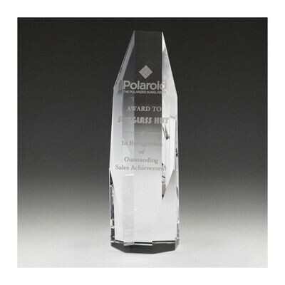 Crystal Octagon Glass Trophy – CC643S, CC643M & CC643L