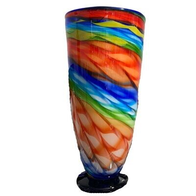 Coloured Glass Gala Vase by Zibo