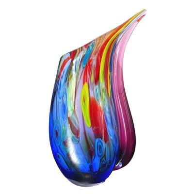Coloured Glass Xanadu Vase by Zibo