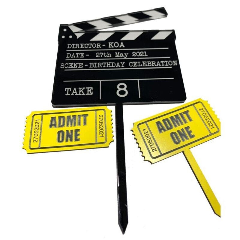 Movie Clapboard Topper
