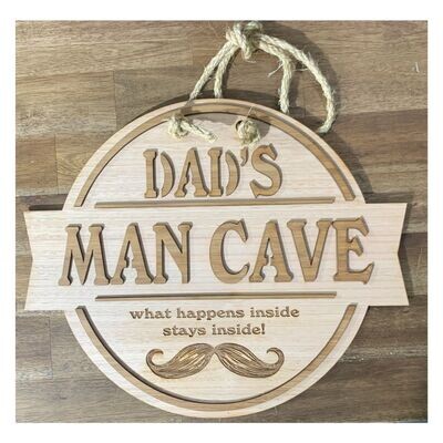 Dads Man Cave Sign