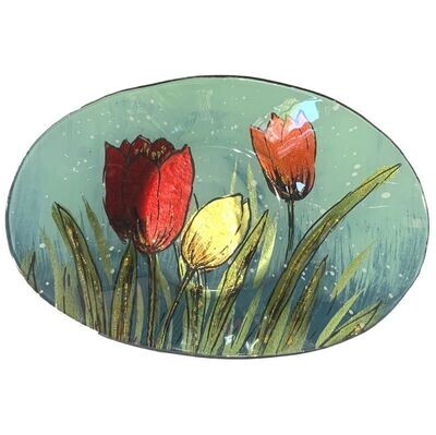 Tulips Glass Bowl