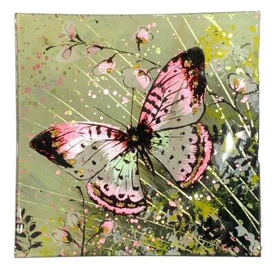 Butterfly Glass Plate
