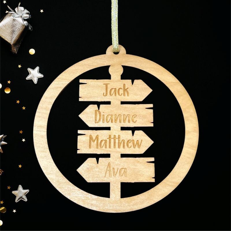 Signpost Christmas Deco