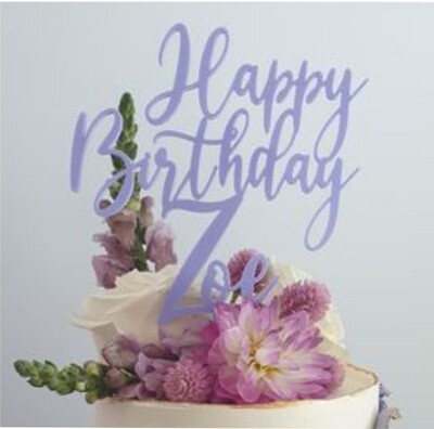 Birthday Cake Topper Design 29