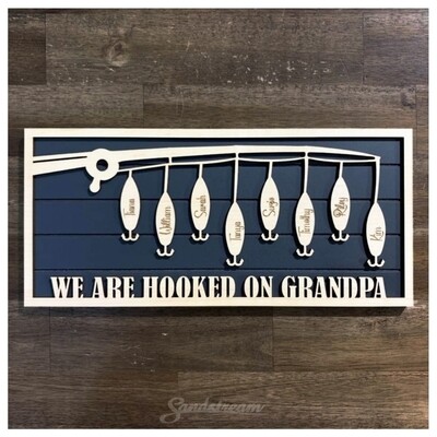 Grandpa Fishing Sign