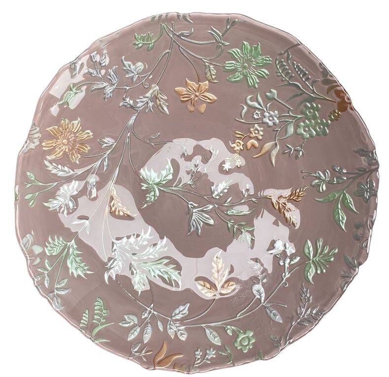 Dusty Pink Glass Bowl