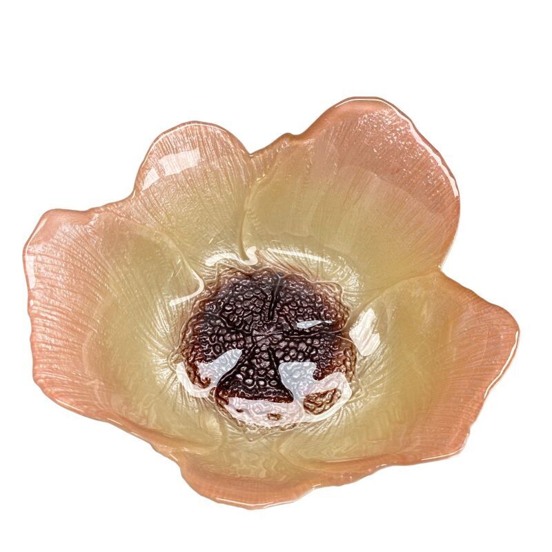 Blooming Spring Glass Bowl, Bowls: Blush Pink