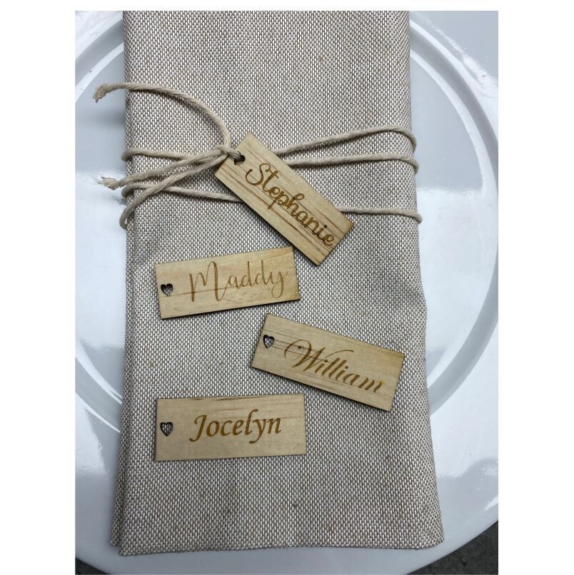 Timber Name Tags