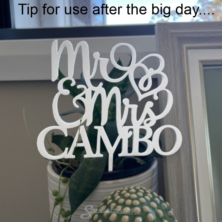 Wedding Cake Topper Design 4