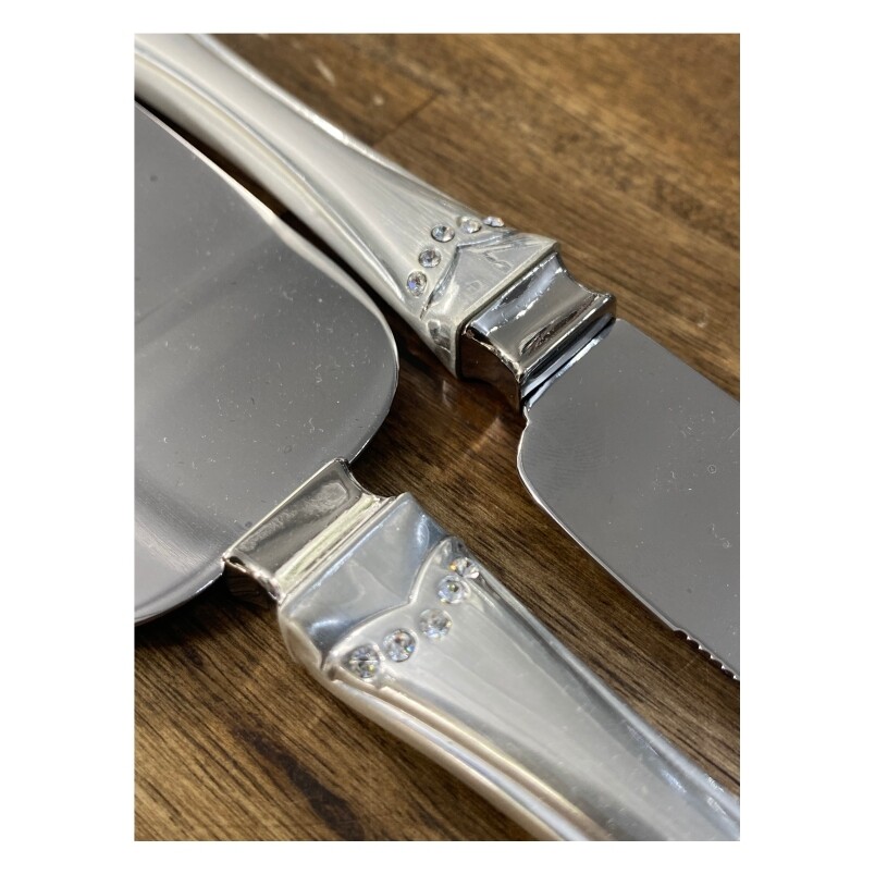 Silver Cake Server Set