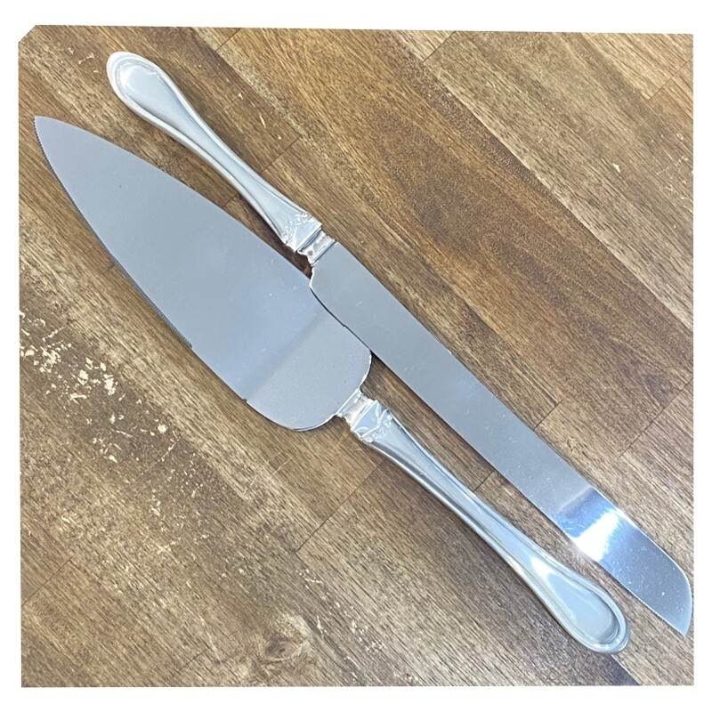 Silver Cake Server Set