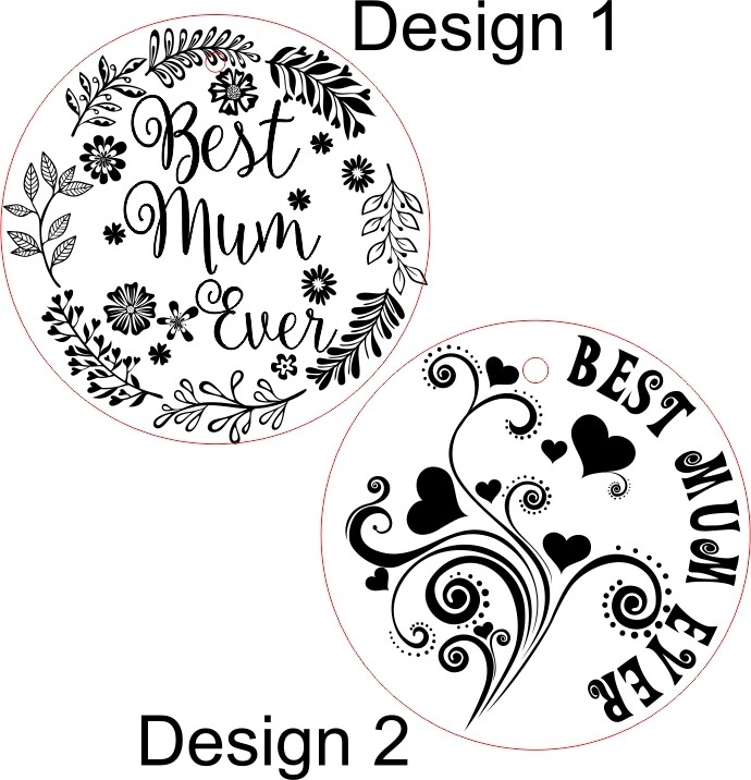 Mirror Acrylic Key Chains