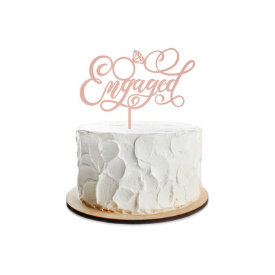 Engagement Cake Toppers