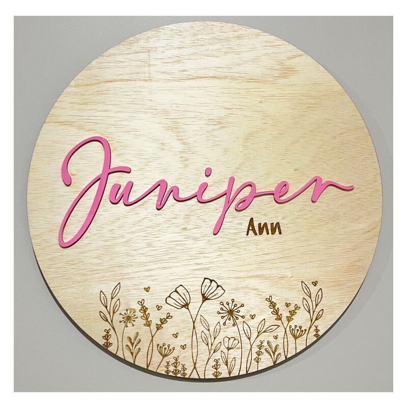 Wildflower Baby Sign